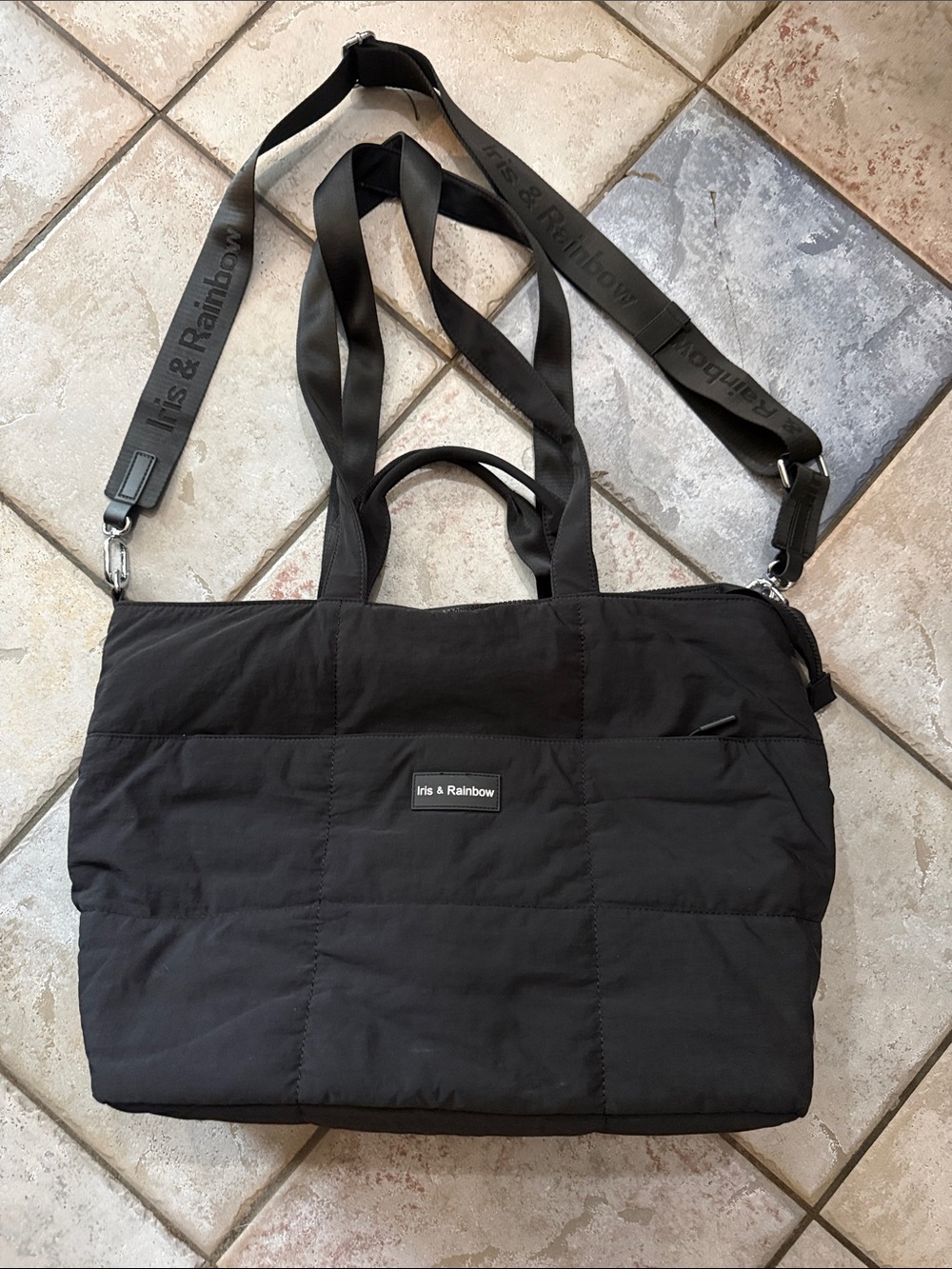 Iris and Rainbow Sensational Tote Black